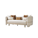 Nova Wholesale Furniture Helena Stationary Fabric Sofa Helena Sofa - Ivory IMAGE 1