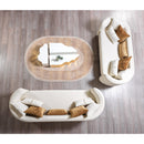 Nova Wholesale Furniture Helena Stationary Fabric Sofa Helena Sofa - Ivory IMAGE 8