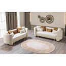 Nova Wholesale Furniture Helena Stationary Fabric Loveseat Helena Loveseat - Ivory IMAGE 7