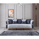 Nova Wholesale Furniture Leina Stationary Fabric Sofa Leina Sofa - Silver/Gray IMAGE 3