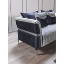 Nova Wholesale Furniture Leina Stationary Fabric Loveseat Leina Loveseat - Silver/Gray IMAGE 12