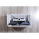 Nova Wholesale Furniture Leina Stationary Fabric Loveseat Leina Loveseat - Silver/Gray IMAGE 4