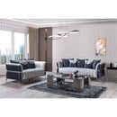 Nova Wholesale Furniture Leina Stationary Fabric Loveseat Leina Loveseat - Silver/Gray IMAGE 5