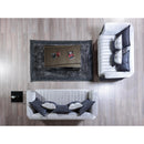 Nova Wholesale Furniture Leina Stationary Fabric Loveseat Leina Loveseat - Silver/Gray IMAGE 7