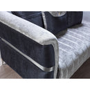 Nova Wholesale Furniture Leina Stationary Fabric Loveseat Leina Loveseat - Silver/Gray IMAGE 9