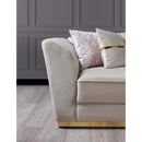 Nova Wholesale Furniture Milena Stationary Fabric Loveseat Milena Loveseat - Ivory IMAGE 10