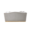 Nova Wholesale Furniture Milena Stationary Fabric Loveseat Milena Loveseat - Ivory IMAGE 2