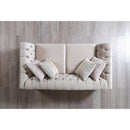 Nova Wholesale Furniture Milena Stationary Fabric Loveseat Milena Loveseat - Ivory IMAGE 5