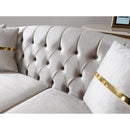 Nova Wholesale Furniture Milena Stationary Fabric Sofa Milena Sofa - Ivory IMAGE 12