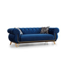 Nova Wholesale Furniture Rosy Stationary Fabric Sofa Rosy Sofa - Navy IMAGE 1