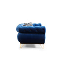 Nova Wholesale Furniture Rosy Stationary Fabric Sofa Rosy Sofa - Navy IMAGE 2