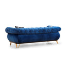 Nova Wholesale Furniture Rosy Stationary Fabric Sofa Rosy Sofa - Navy IMAGE 3
