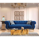 Nova Wholesale Furniture Rosy Stationary Fabric Sofa Rosy Sofa - Navy IMAGE 5