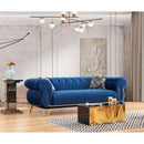 Nova Wholesale Furniture Rosy Stationary Fabric Sofa Rosy Sofa - Navy IMAGE 6