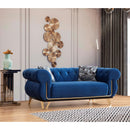 Nova Wholesale Furniture Rosy Stationary Fabric Loveseat Rosy Loveseat - Navy IMAGE 6