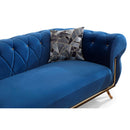 Nova Wholesale Furniture Rosy Stationary Fabric Loveseat Rosy Loveseat - Navy IMAGE 7