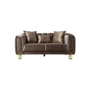 Nova Wholesale Furniture Santana Stationary Fabric Loveseat SANTANACOFFEE-L IMAGE 1