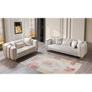 Nova Wholesale Furniture Santana Stationary Fabric Sofa SANTANAIVORY-S IMAGE 7