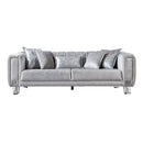 Nova Wholesale Furniture Santana Stationary Fabric Sofa SANTANASILVER-S IMAGE 1