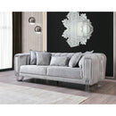 Nova Wholesale Furniture Santana Stationary Fabric Sofa SANTANASILVER-S IMAGE 5