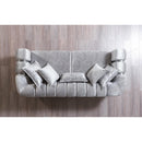 Nova Wholesale Furniture Santana Stationary Fabric Sofa SANTANASILVER-S IMAGE 6
