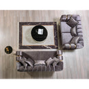 Nova Wholesale Furniture Santana Stationary Fabric Sofa SANTANASMOKE-S IMAGE 11