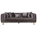 Nova Wholesale Furniture Santana Stationary Fabric Sofa SANTANASMOKE-S IMAGE 1