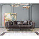 Nova Wholesale Furniture Santana Stationary Fabric Sofa SANTANASMOKE-S IMAGE 4