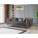 Nova Wholesale Furniture Santana Stationary Fabric Sofa SANTANASMOKE-S IMAGE 5