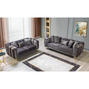 Nova Wholesale Furniture Santana Stationary Fabric Sofa SANTANASMOKE-S IMAGE 9