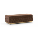 Nova Wholesale Furniture Jester Fabric Ottoman JESTERMOCHA-OTT IMAGE 1