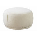 Nova Wholesale Furniture Cloe Fabric Ottoman CLOEIVORY-OTT IMAGE 1