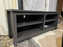Classic 4 Cubby TV Stand for TVs up to 65 Inches, 58 Inch Charcoal