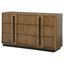 Coaster Furniture Terrace 224903 6-Drawer Dresser Cabinet - Ash Brown IMAGE 3