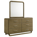 Coaster Furniture Amsbury 224273M 6-Drawer Dresser and Mirror - Nutmeg IMAGE 1