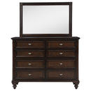 Coaster Furniture Andover 223633M 8-Drawer Dresser and Mirror - Dark Oak IMAGE 2