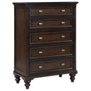 Coaster Furniture Andover 223635 5-Drawer Chest of Drawers - Dark Oak IMAGE 1