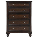 Coaster Furniture Andover 223635 5-Drawer Chest of Drawers - Dark Oak IMAGE 2