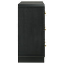 Coaster Furniture Cavelle 223663 6-Drawer Dresser Cabinet - Black IMAGE 8