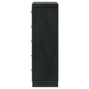 Coaster Furniture Cavelle 223665 5-Drawer Chest of Drawers - Black IMAGE 4