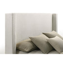 Coaster Furniture Alamosa 310078KE Boucle Upholstered Eastern King Platform Bed - White IMAGE 7