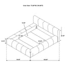 Coaster Furniture Wilshire 315981KW Upholstered California King Platform Bed - Grey IMAGE 7