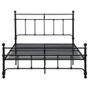Coaster Furniture Novak 316001Q 48-inch Metal Queen Open Frame Bed - Matte Black IMAGE 2