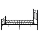 Coaster Furniture Novak 316001Q 48-inch Metal Queen Open Frame Bed - Matte Black IMAGE 4