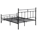 Coaster Furniture Novak 316001Q 48-inch Metal Queen Open Frame Bed - Matte Black IMAGE 5