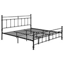 Coaster Furniture Novak 316001KE 48-inch Metal Eastern King Open Frame Bed - Matte Black IMAGE 1