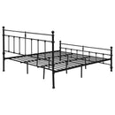 Coaster Furniture Novak 316001KE 48-inch Metal Eastern King Open Frame Bed - Matte Black IMAGE 6