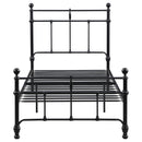 Coaster Furniture Novak 316001T 48-inch Metal Twin Open Frame Bed - Matte Black IMAGE 2