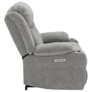 Coaster Furniture Houston 602284P Upholstered Power Lift Recliner - Grey IMAGE 9