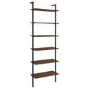 Coaster Furniture Owens 980072 96-inch 6-shelf Wall Bookshelf - Walnut IMAGE 1